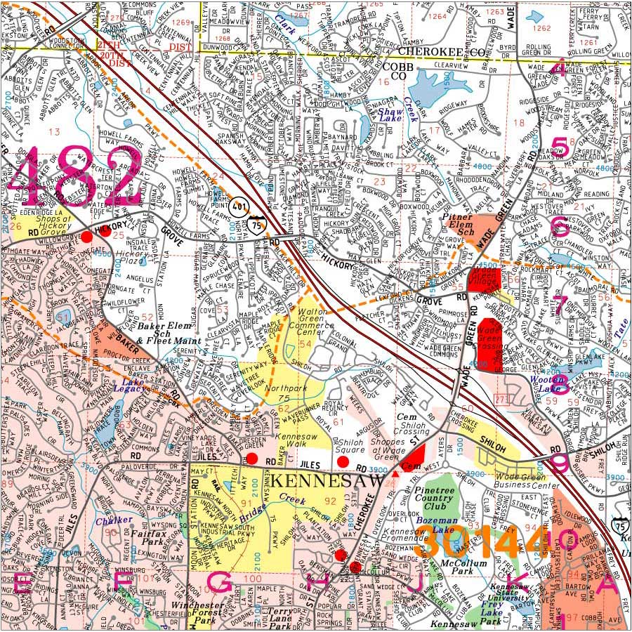 Georgia Land Lot Map Georgia County Wall Maps - Aero Surveys Of Georgia