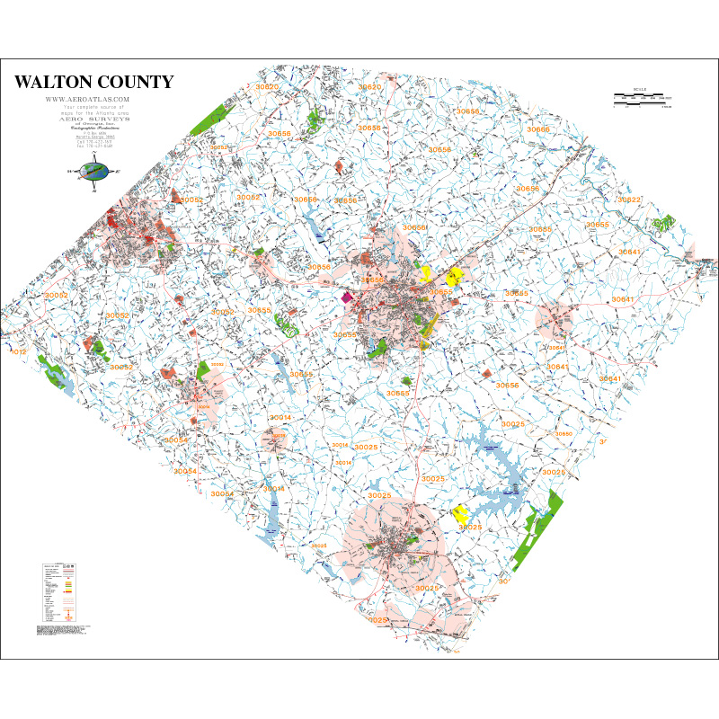 Walton County Ga Gis Interactive Map Georgia County Wall Map - Walton County Georgia Wall Map