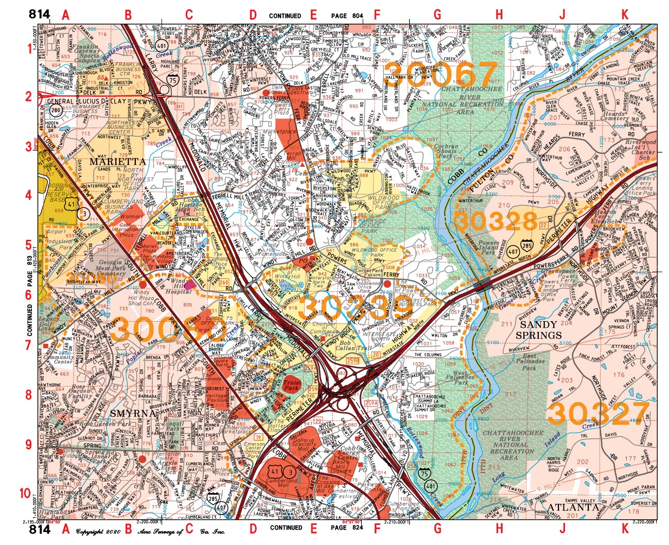 2023-2024 Atlanta Metropolitan Aero Atlas sample image