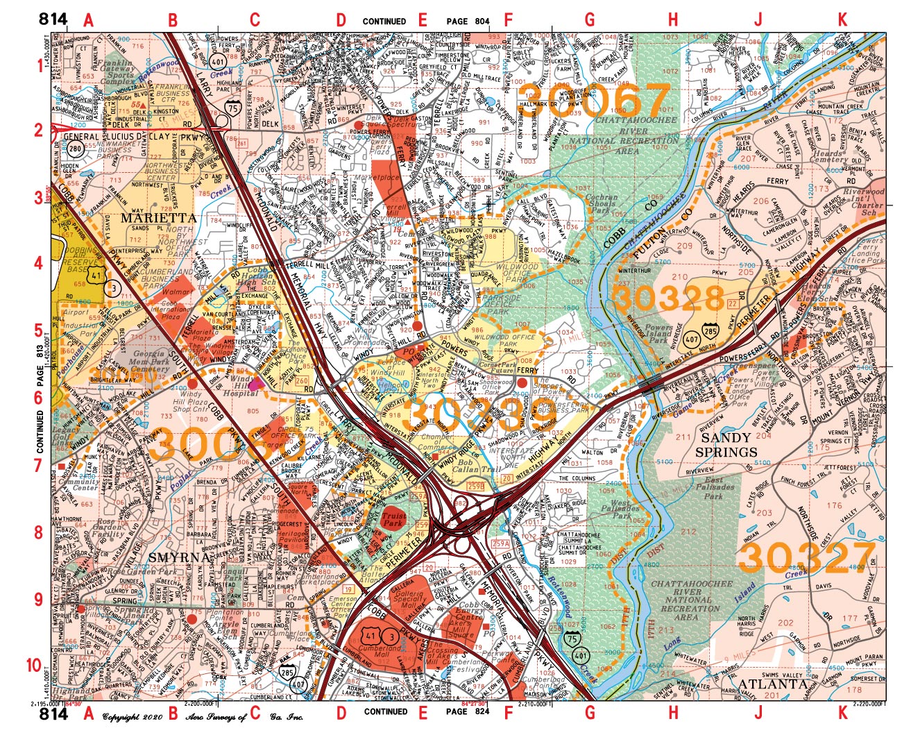 Georgia Metro Atlanta Aero Atlas Map Books 2023 2024 Atlanta   Sample