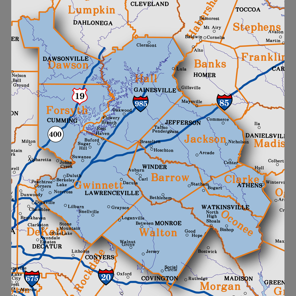 Map Of Northeast Atlanta Ga 