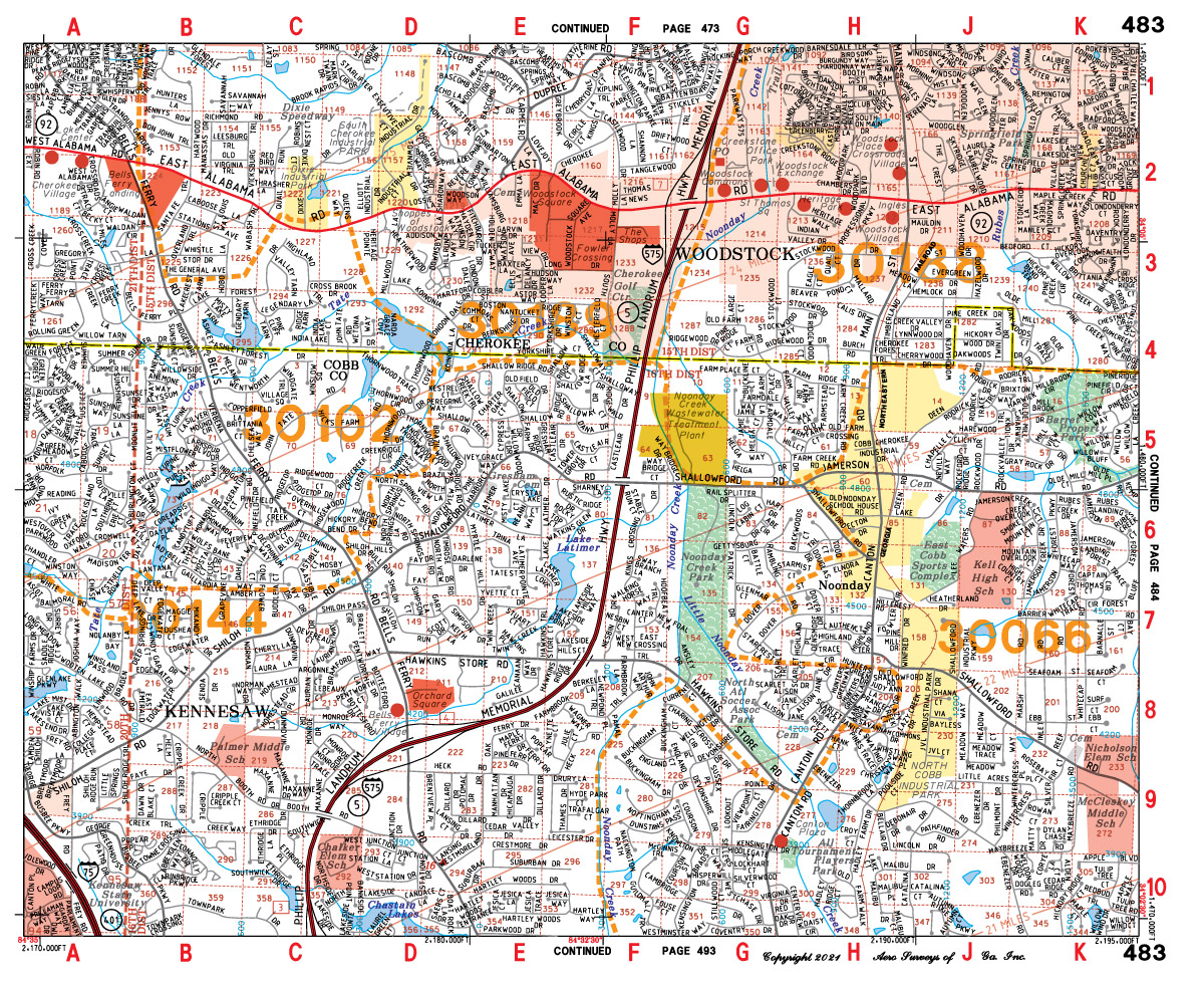 Georgia And Metro Atlanta Aero Atlas® Map Books 2022 2023 Northwest