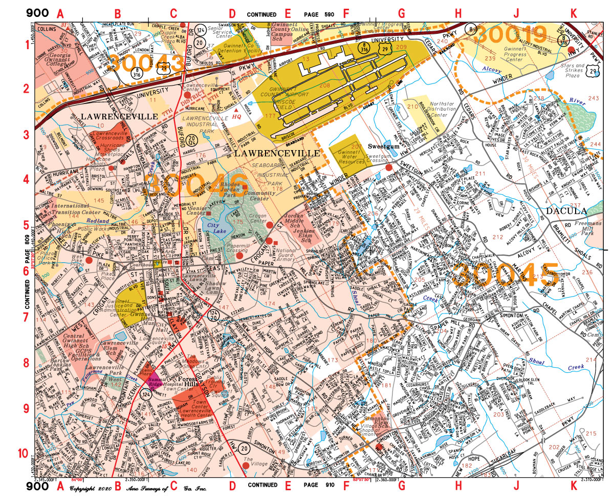 Georgia Metro Atlanta Aero Atlas Map Books 2023 2024 Northeast   Sample